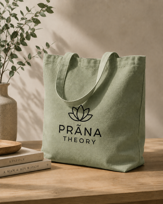 PRĀNA THEORY • Organic Canvas Everyday Tote
