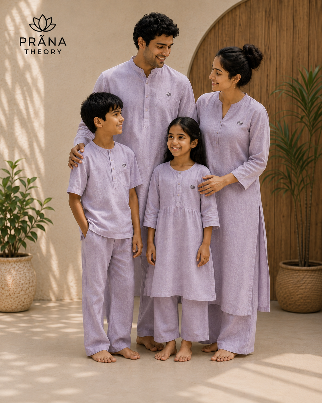 PRĀNA THEORY • Organic Linen Family Bundle