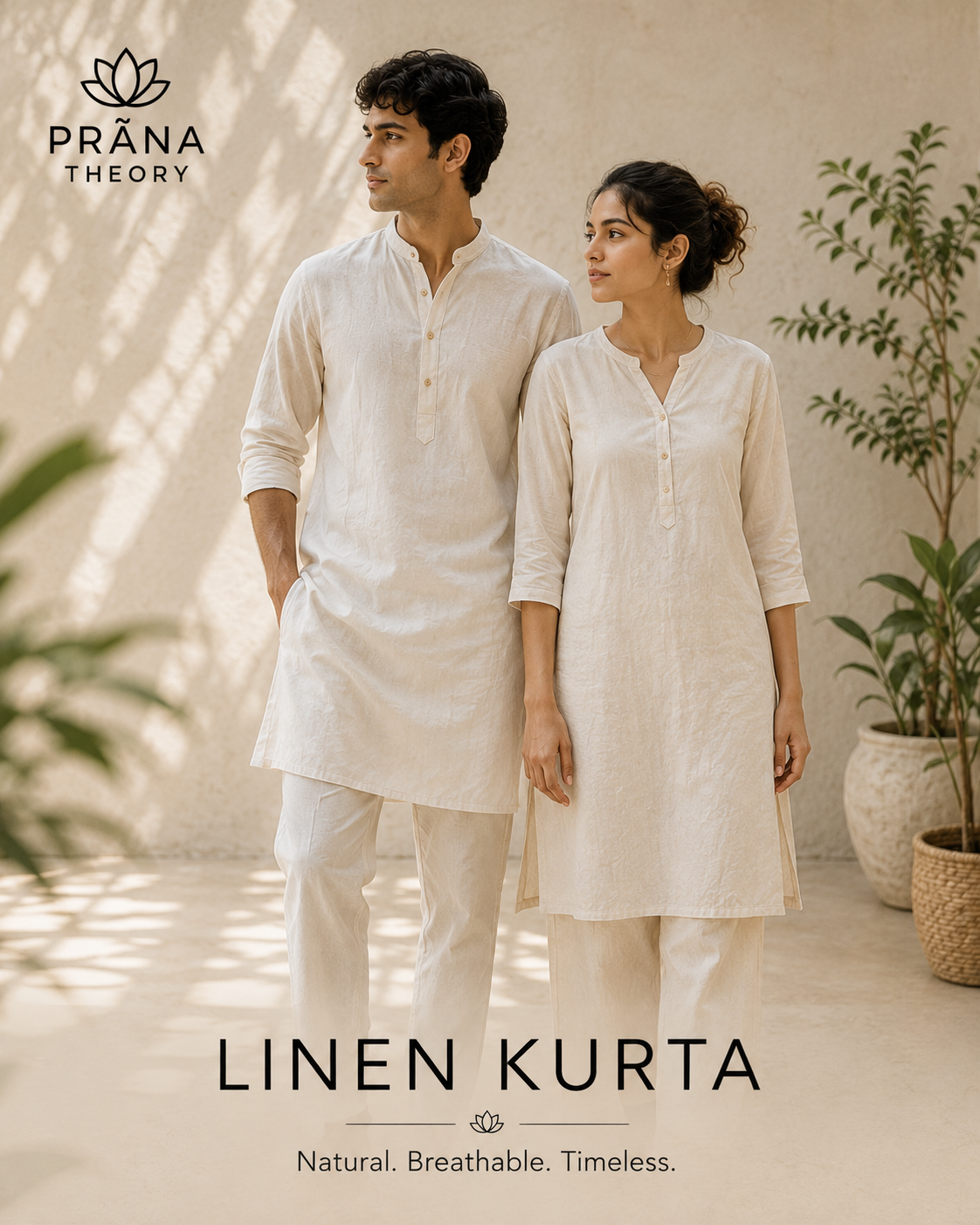 PRĀNA THEORY • Classic Organic Linen Kurta