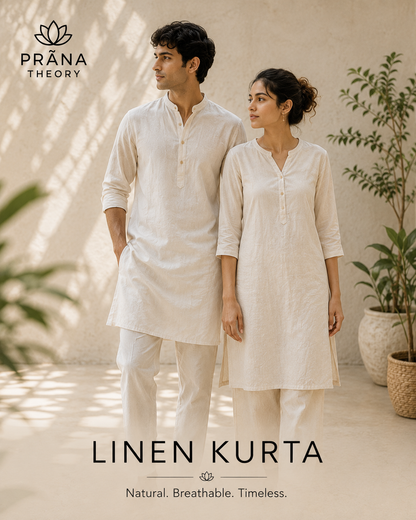 PRĀNA THEORY • Classic Organic Linen Kurta
