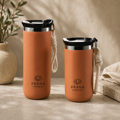 PRĀNA THEORY • Cream Travel Tumbler Duo (350 ml & 500 ml)