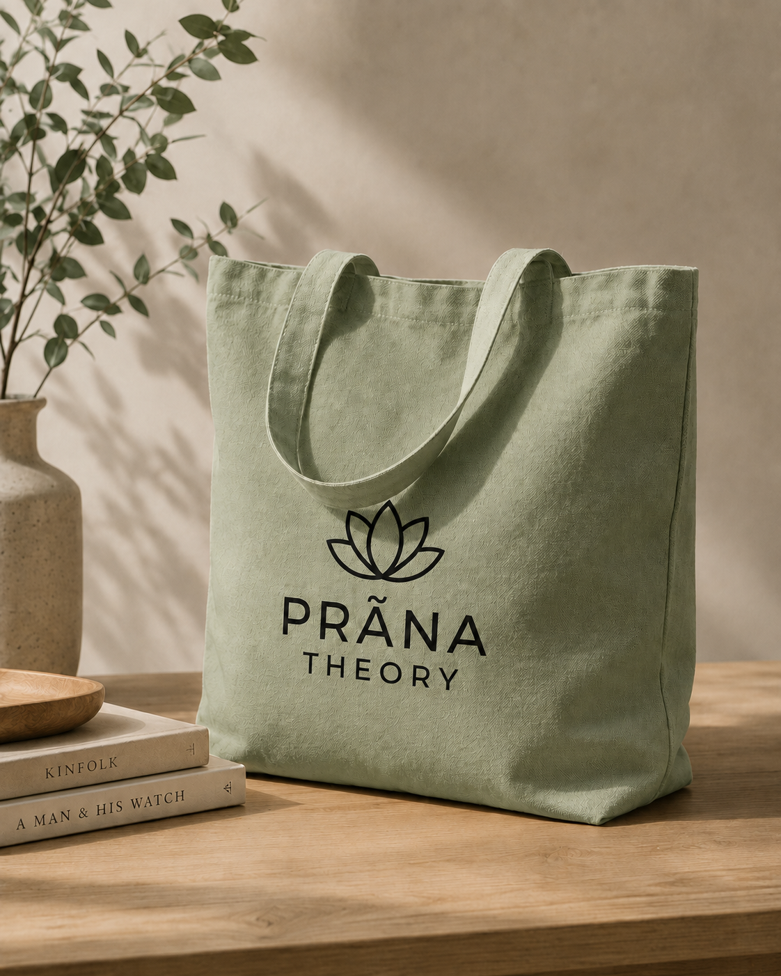 PRĀNA THEORY • Organic Canvas Everyday Tote
