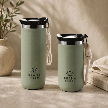 PRĀNA THEORY • Cream Travel Tumbler Duo (350 ml & 500 ml)