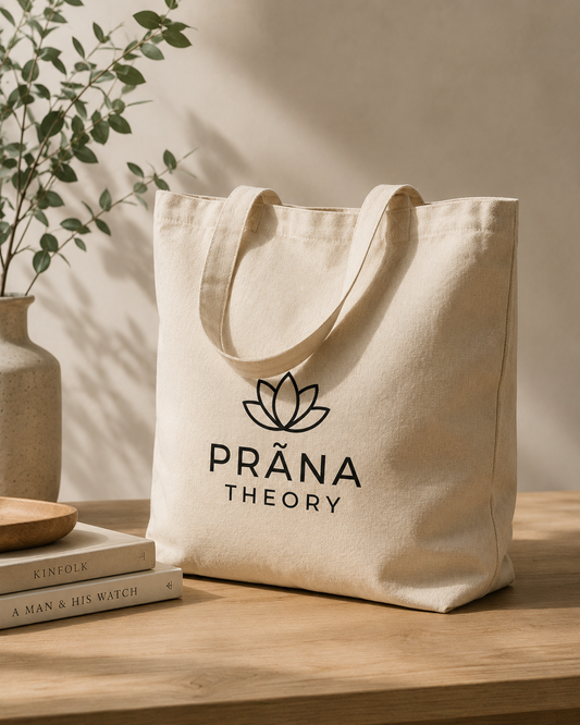 PRĀNA THEORY • Organic Canvas Everyday Tote