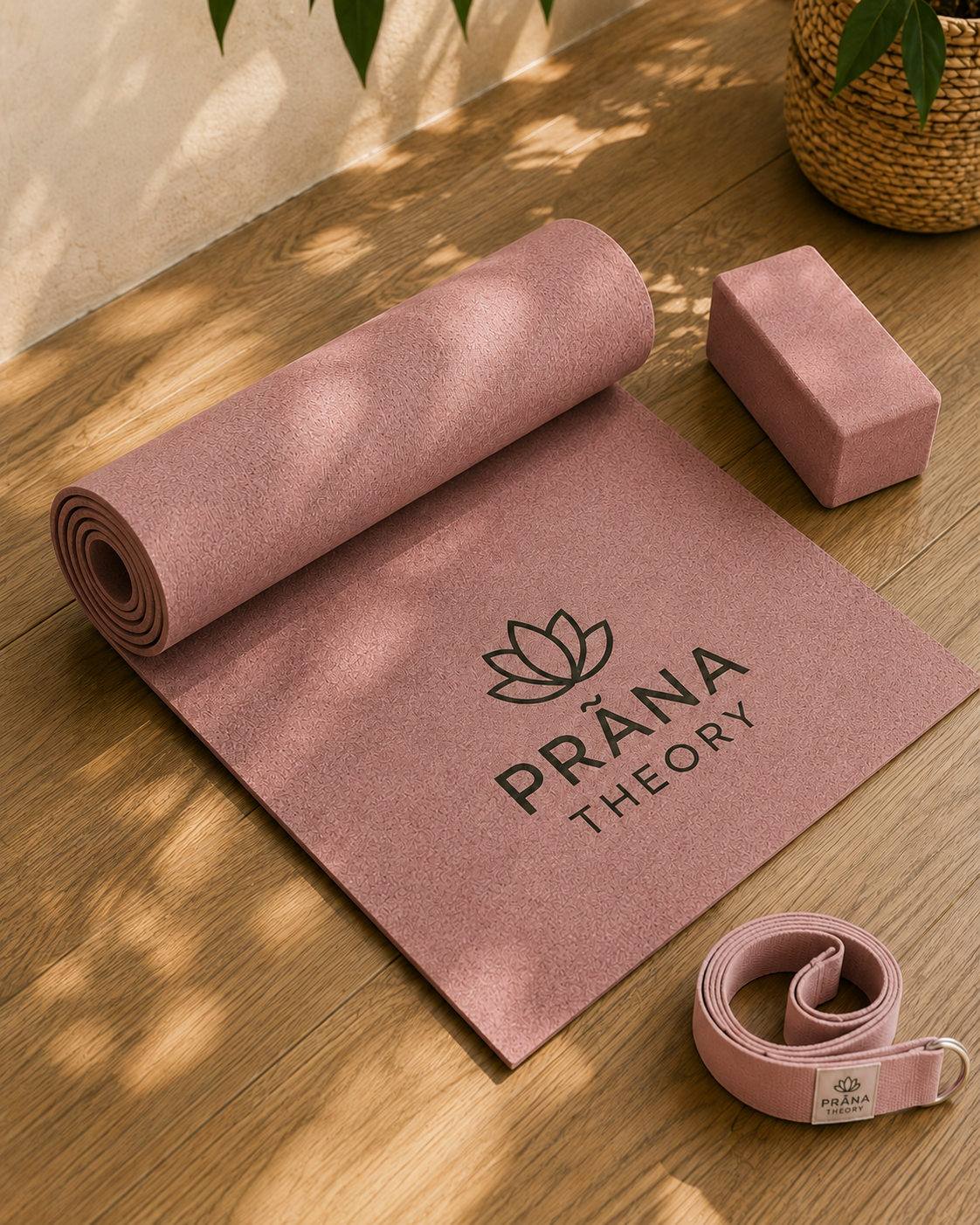 PRĀNA THEORY • Natural Cork Yoga Mat