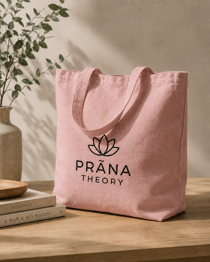 PRĀNA THEORY • Organic Canvas Everyday Tote