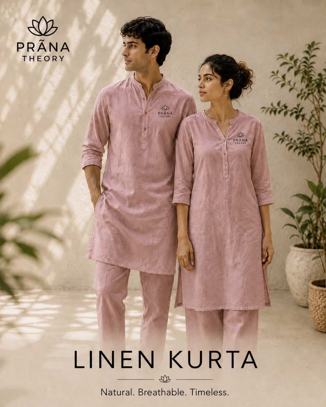 PRĀNA THEORY • Classic Organic Linen Kurta