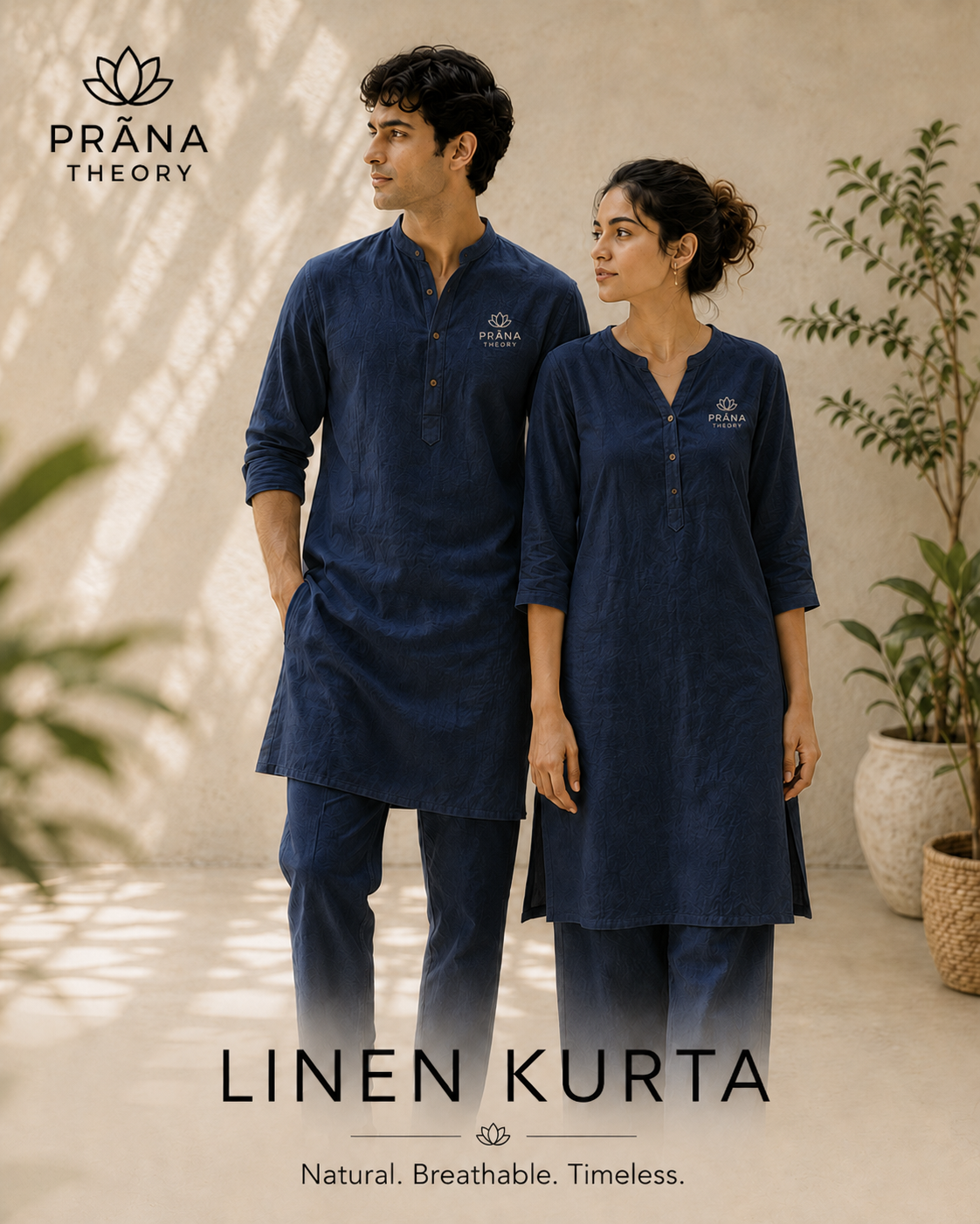 PRĀNA THEORY • Classic Organic Linen Kurta