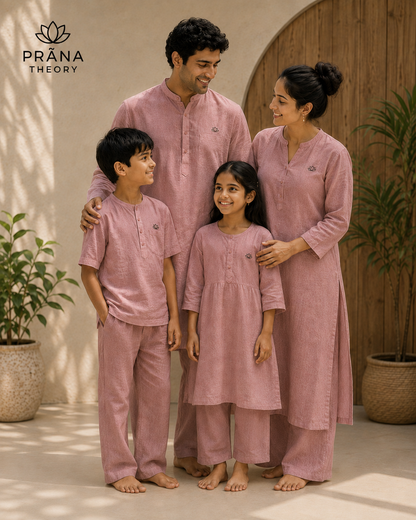 PRĀNA THEORY • Organic Linen Family Bundle