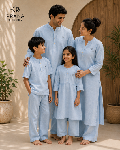 PRĀNA THEORY • Organic Linen Family Bundle