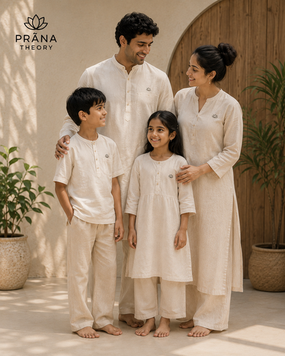 PRĀNA THEORY • Organic Linen Family Bundle